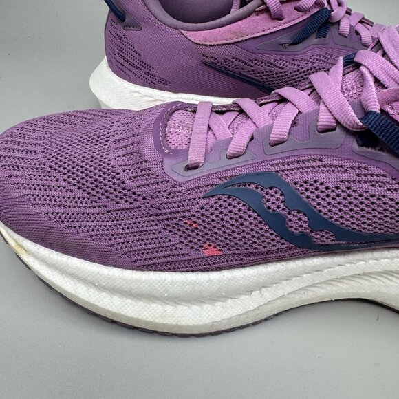 Saucony Triumph 21 Womens 11 Shoes Purple Running Walking Sneaker S10881-32 - Picture 10 of 10